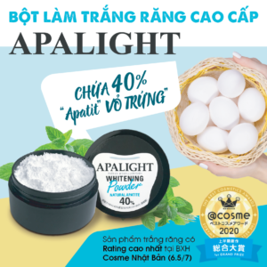 Bột trắng răng Apalight của Nhật Bản là gì?