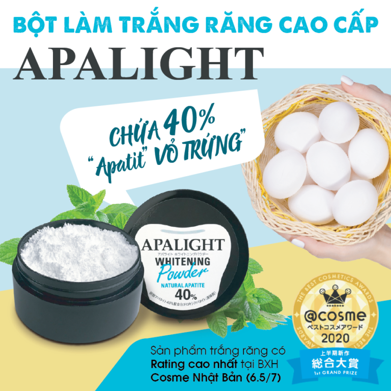 Bột trắng răng Apalight của Nhật Bản là gì? Vì sao được giới nha khoa đánh giá cao