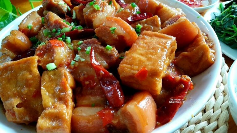 Cách làm thịt kho đậu hũ mềm thơm giữ trọn vị truyền thống Việt