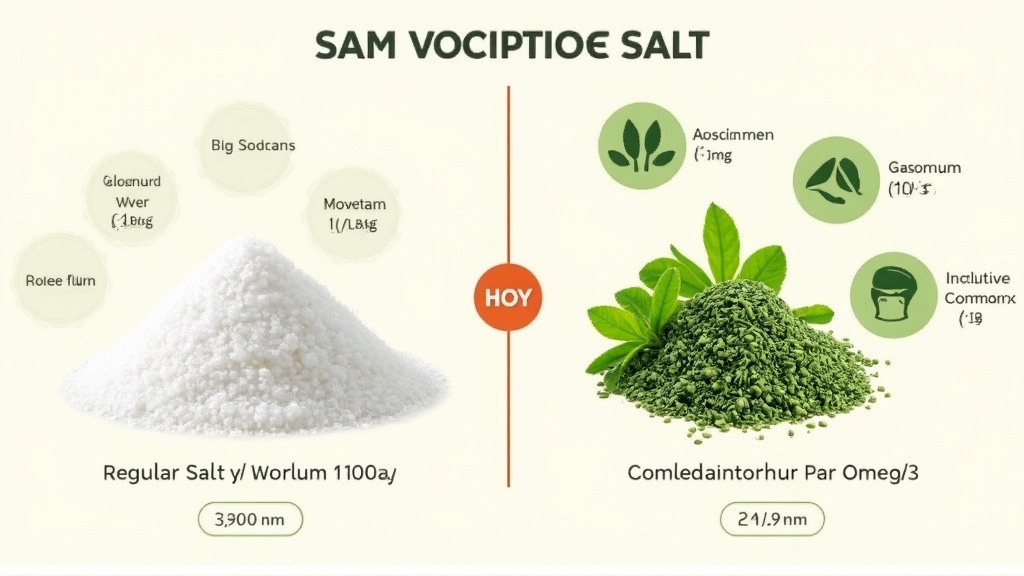 Sự khác nhau giữa muối thường và muối rau sam