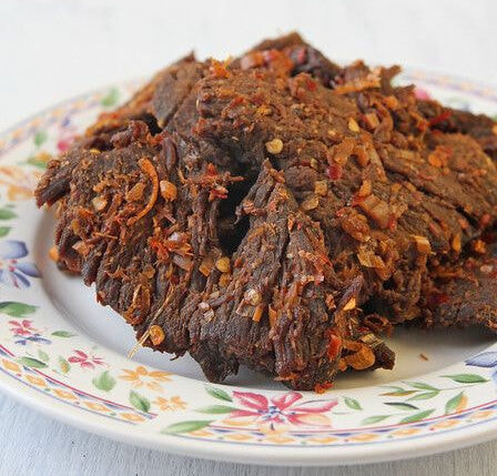 tập gym ăn khô bò