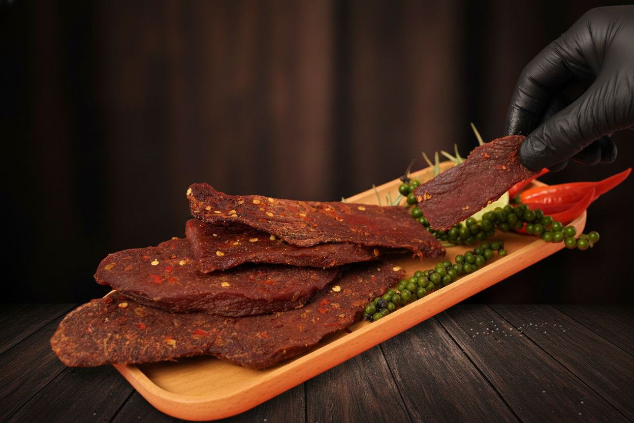 bánh tráng trộn khô bò