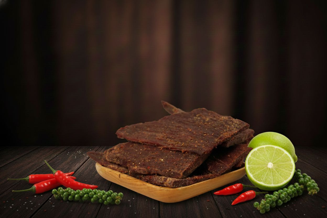 bánh tráng trộn khô bò