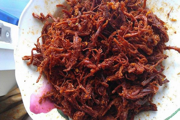 bầu ăn khô bò được không