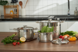 Bộ nồi inox 3 món cao cấp Kailer, KL-6668