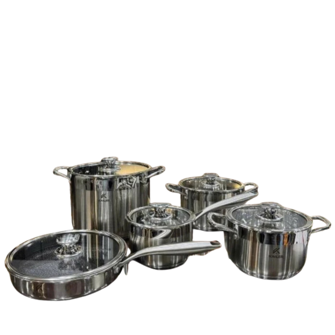 BỘ NỒI KAILER INOX 5 MÓN 5 LỚP ĐÁY KL-BN07