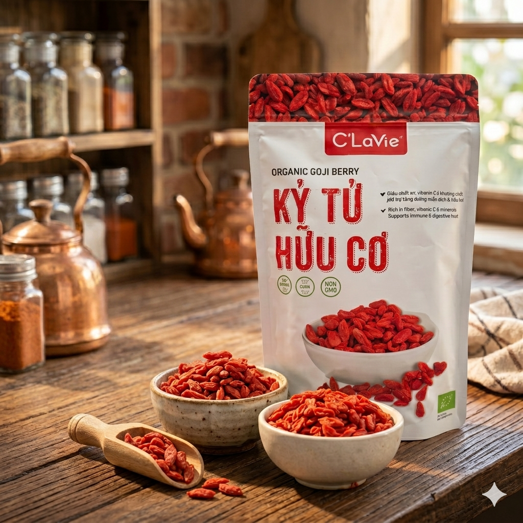 Kỷ tử Hữu cơ C'lavie loại 170g - Hình ảnh 4