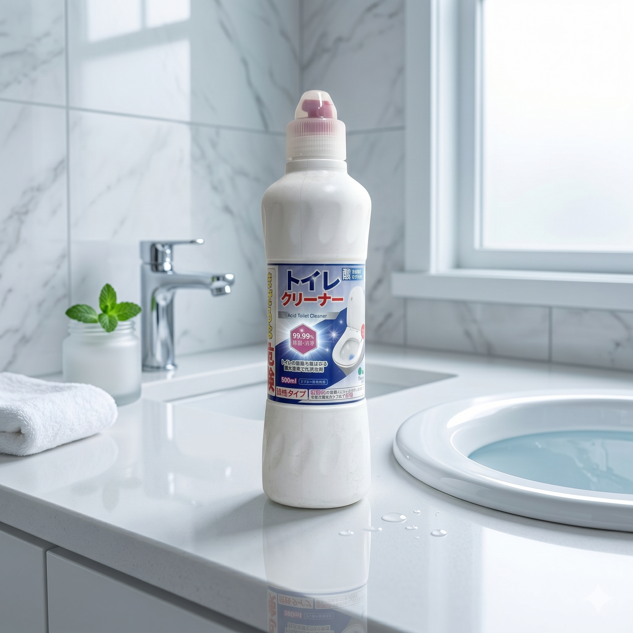 Nước tẩy toilet không mùi Mitsuei 500ml - Hình ảnh 4