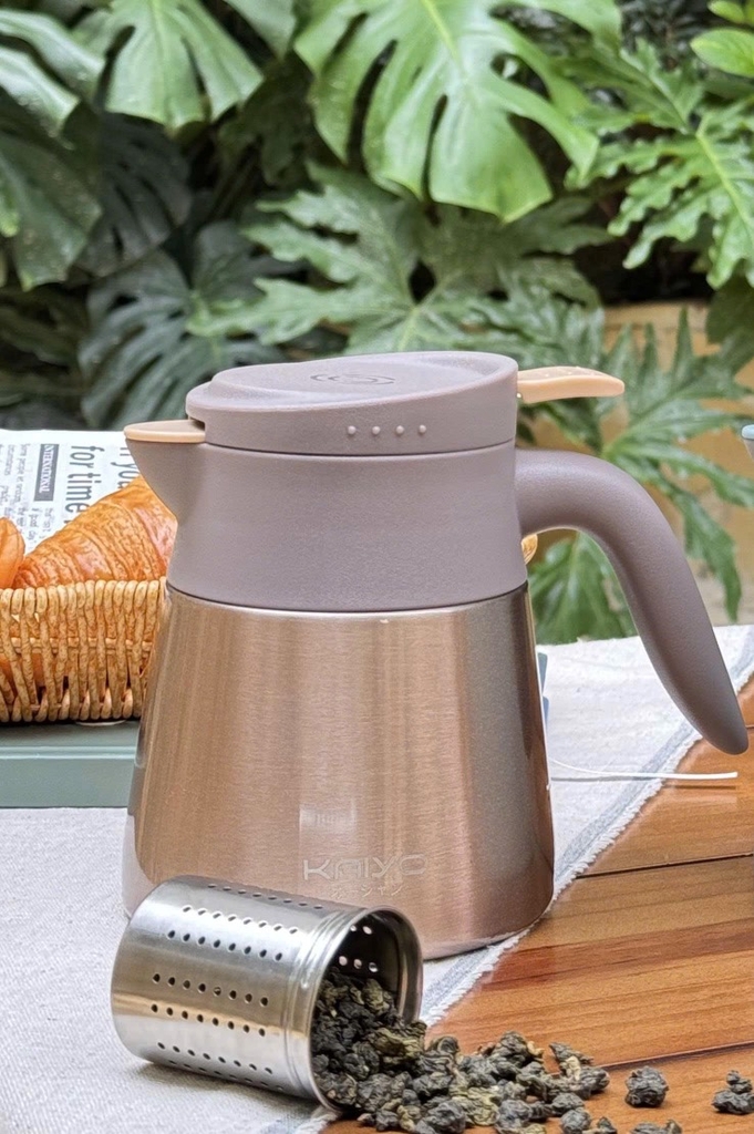 Bình giữ nhiệt 500ml màu vàng đồng Kaiyo - Hình ảnh 2