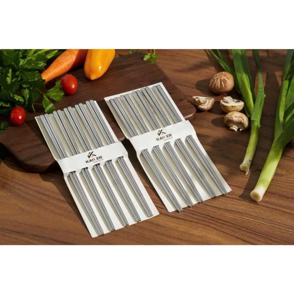 Đũa inox 316 Kailer (Hộp 10 đôi) KL-8386 - Hình ảnh 2