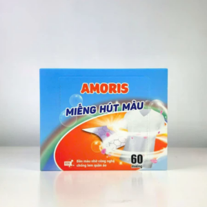 Miếng hút màu - Chống loang màu quần áo (60 tờ/hộp) Amoris - HHAMI04