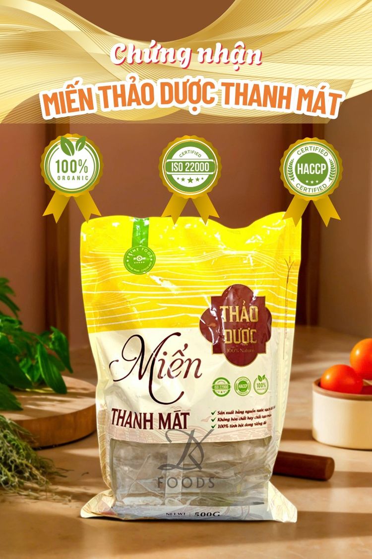 Miến dong đỏ thảo dược thanh mát sợi to khô - Hình ảnh 4