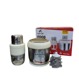 Máy xay thịt Kailer 2 cối có lõi đánh ruốc, bóc tỏi KL-230