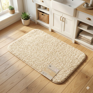 Thảm nhà tắm Okazaki cao cấp màu be 40x60cm