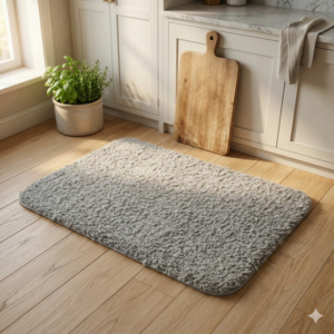 Thảm nhà tắm Okazaki cao cấp màu ghi 40x60cm