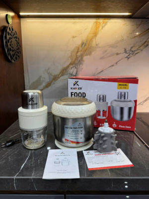 Máy xay thịt Kailer 2 cối có lõi đánh ruốc, bóc tỏi KL-230