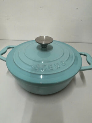 Nồi gang thành cao Oceno 20cm màu xanh mint