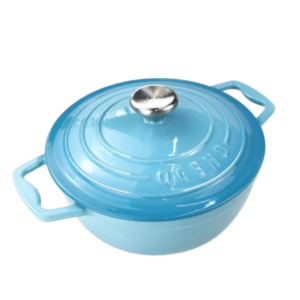 Nồi gang thành cao Oceno 22cm màu light blue